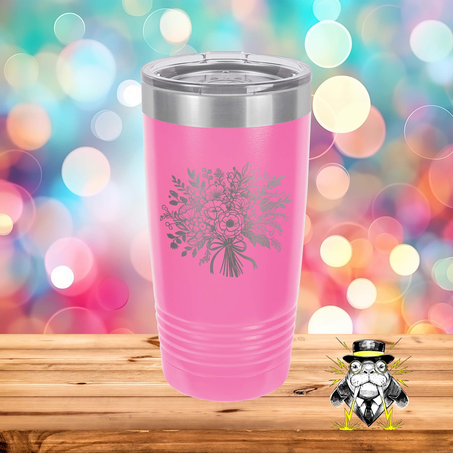 Lavish Bouquet Engraved Tumbler