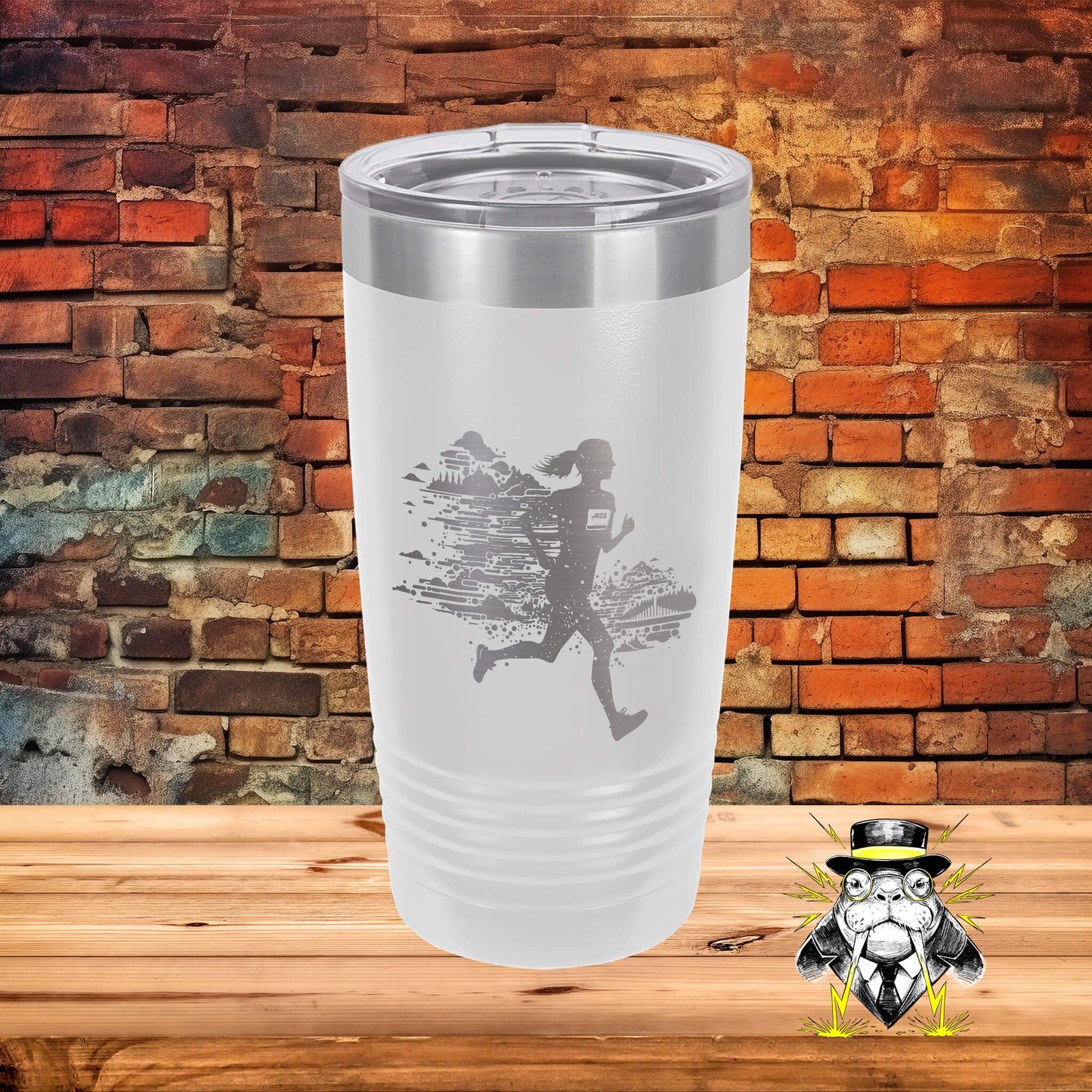 Marathon Runner Engraved Tumbler