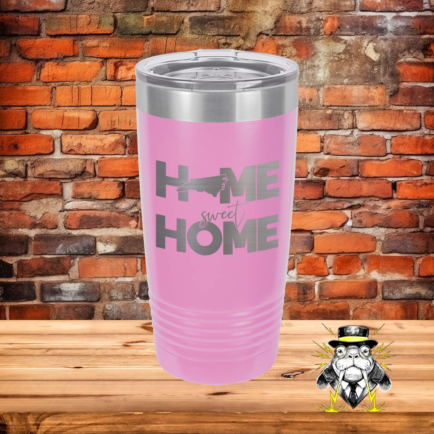 North Carolina Home Sweet Home Engraved Tumbler