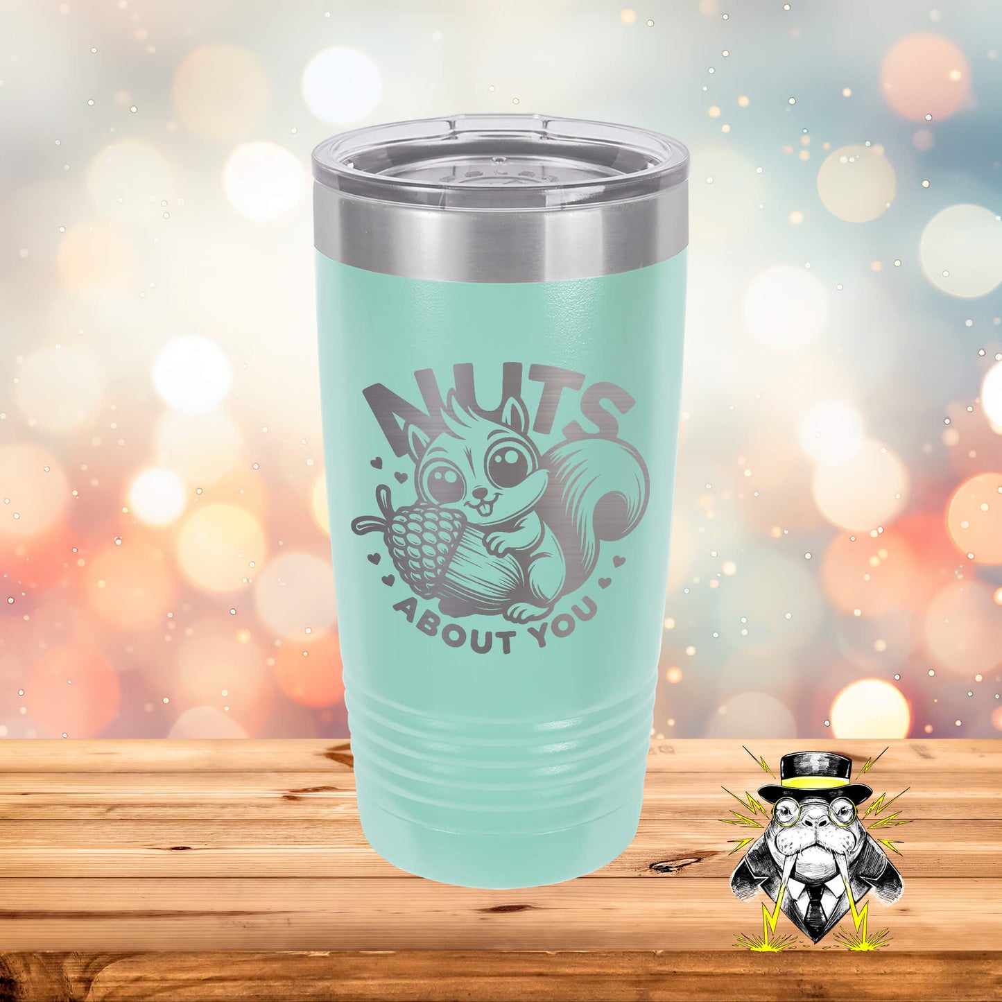 Nuts About You Engraved Tumbler