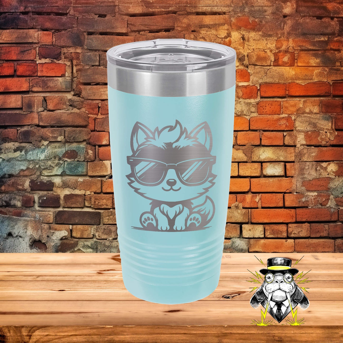 Cool Wolf Boss Engraved Tumbler