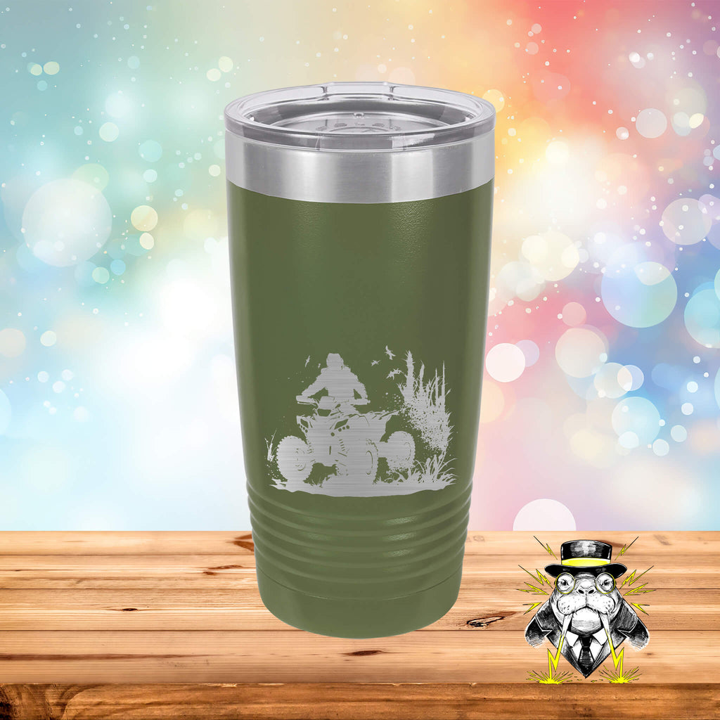 ATV High Speed Chase Engraved Tumbler