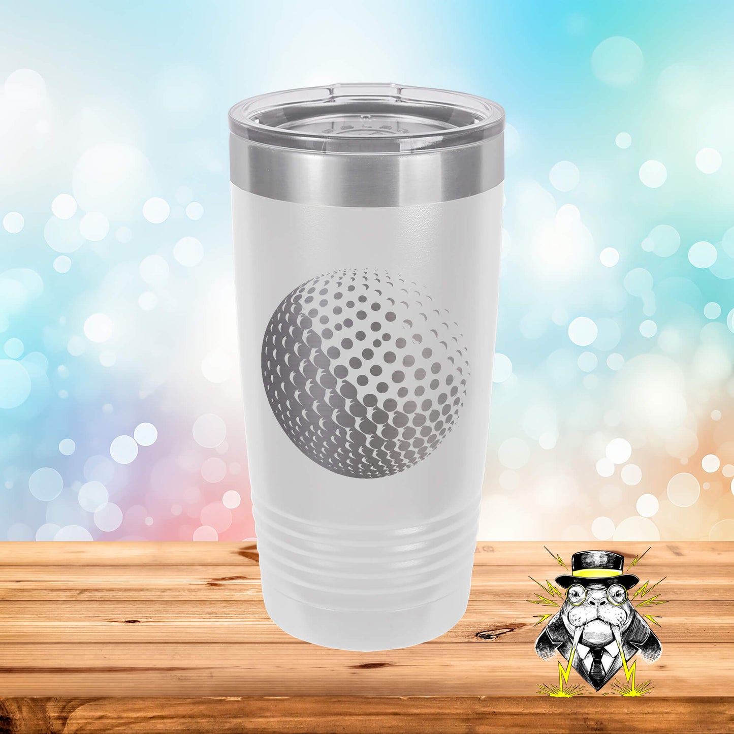 Golf Ball Engraved Tumbler