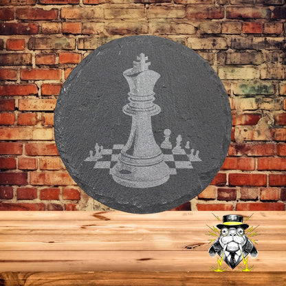 Chess Set of 4 Engraved Coasters