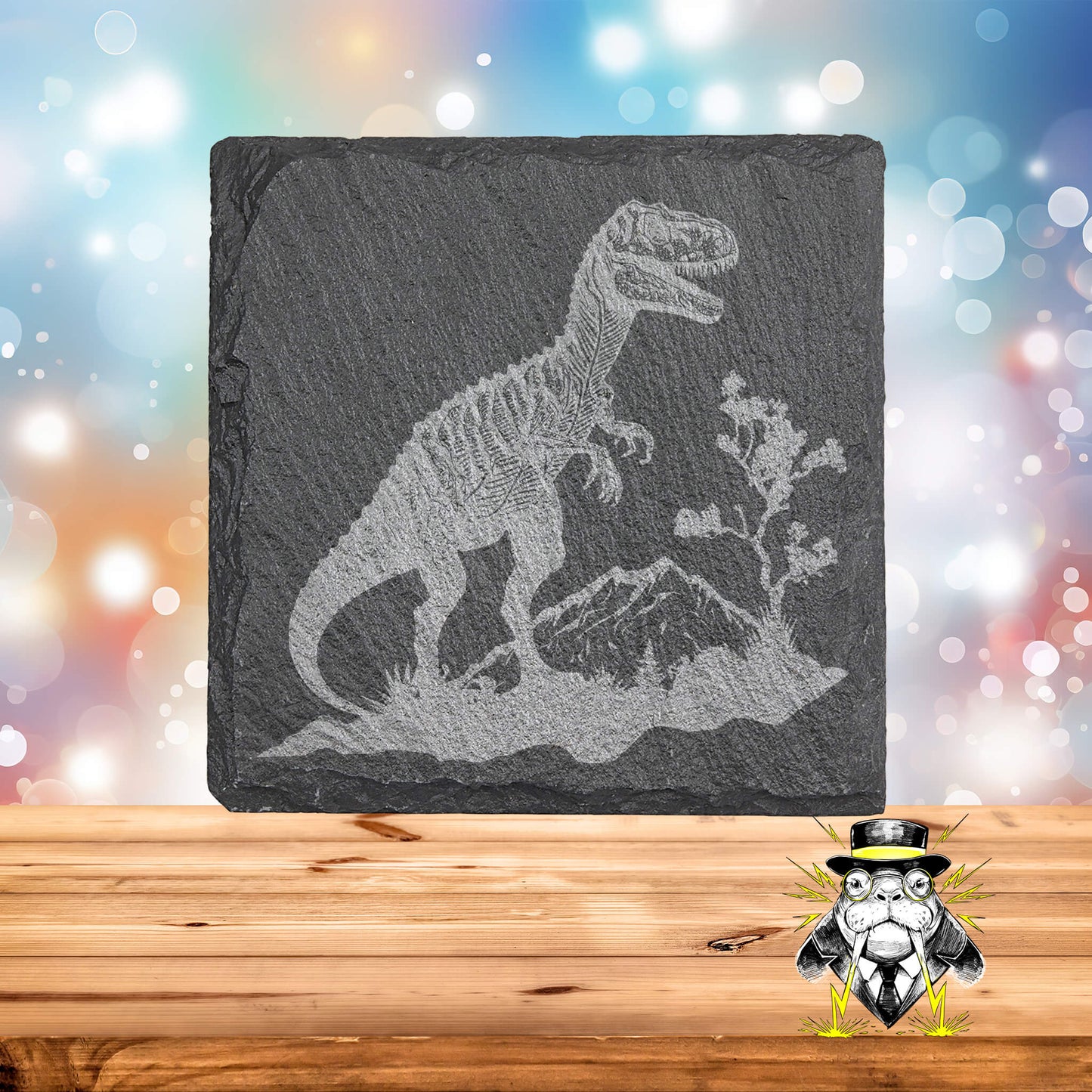 Dinosaurs Mixed Set of 4 Engraved Coasters