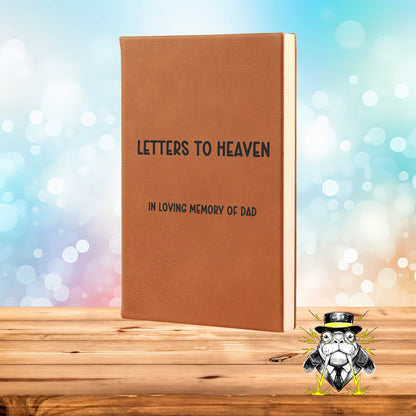 Letters to Heaven Engraved Leatherette Journal