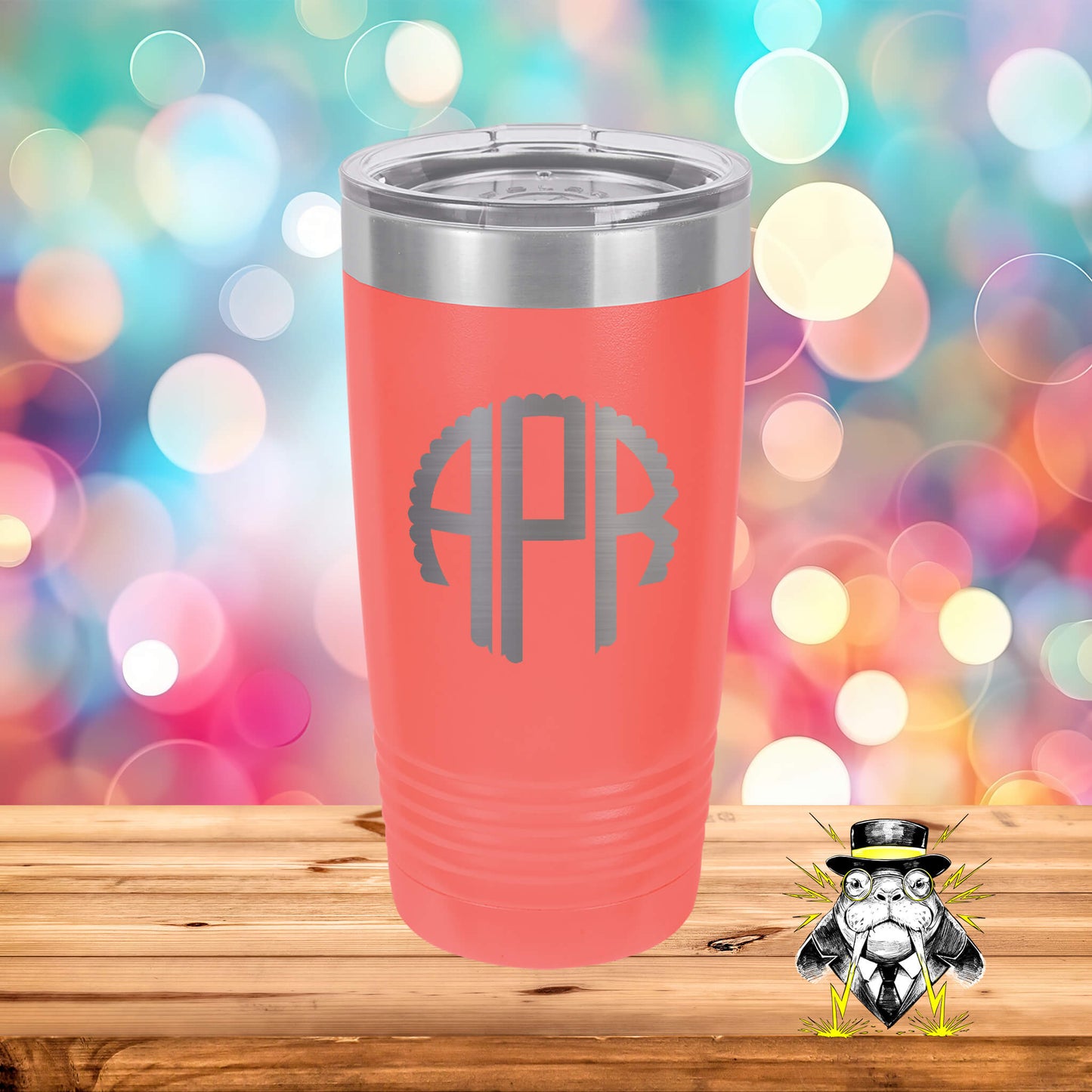 3 Letter Monogram Engraved Tumbler