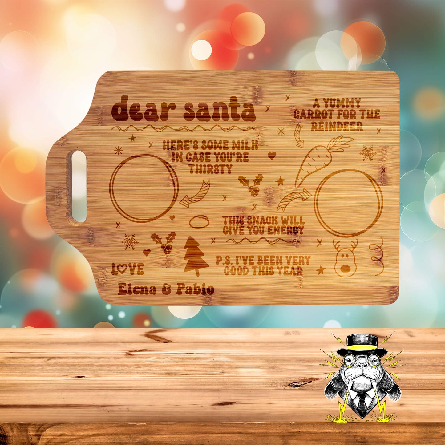 Dear Santa Christmas Tray