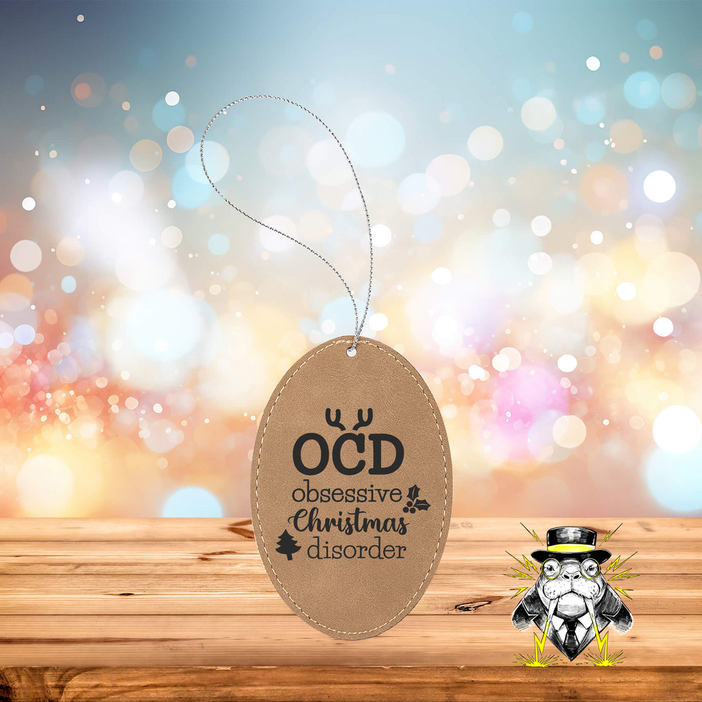 OCD Engraved Leatherette Ornament