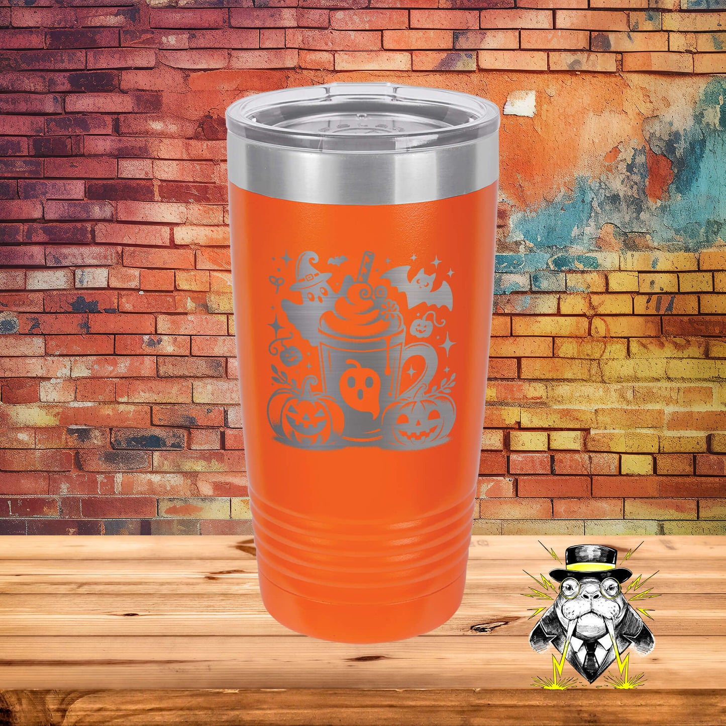 Halloween Latte Engraved Tumbler